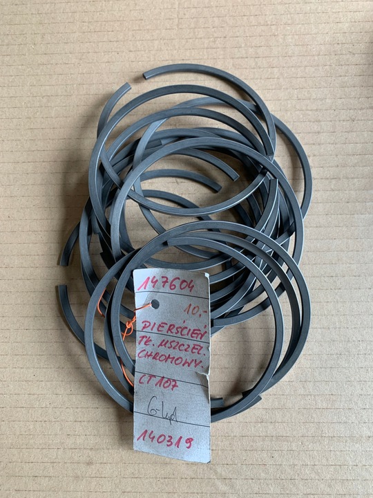фото №1, Кольцо поршневой 6ct107 хромированный star 742 140319