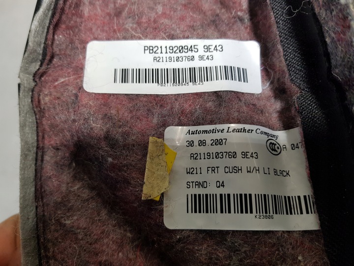 фото №11, Сиденье сиденья правый перед пассажира mercedes w211