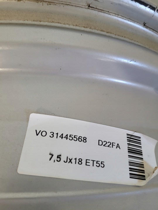 фото №12, Volvo xc60 алюминиевый диск алюминиевый диск 7.5x18 18 et55 7.5 31445568 5x108