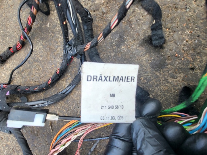 фото №10, Установка джгут провід кабелі штекери mercedes e w211 оригінальний номер європа