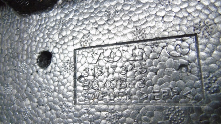 фото №5, Вкладка багажника пенополистирол volvo v70 iii s80 ii 31317345