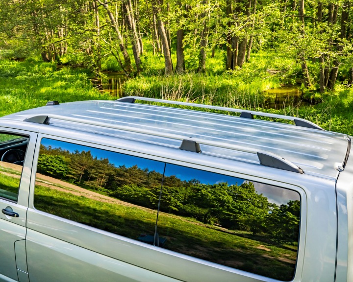 фото №13, Рейлінги дахові do vw transporter t5 2003-2015 short | короткий алюмінієві