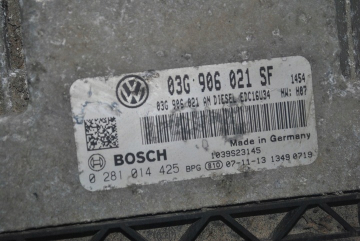 фото №7, Компьютер двигателя seat leon ii 2.0 tdi 0281014425 03g906021sf