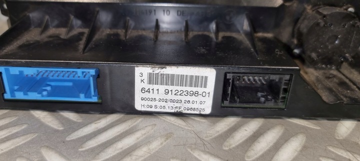 фото №11, Bmw 5 e60 e61 e63 панель управление воздуховод кондиционера high 9122398 хром