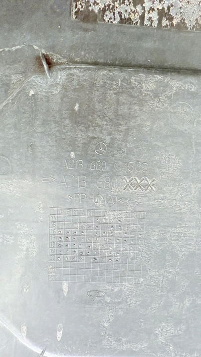 фото №8, Mercedes w213 плита защита шасси правая a2136801509 красивая