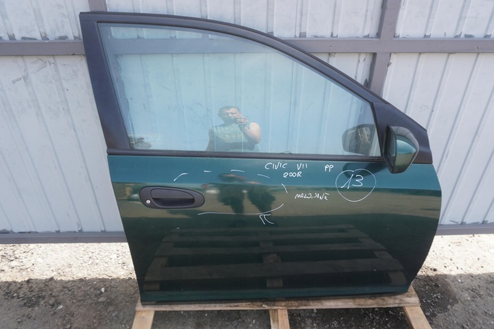 фото №1, Honda civic vii двері праві передні дзеркало хетчбек 2000-2006r зелений