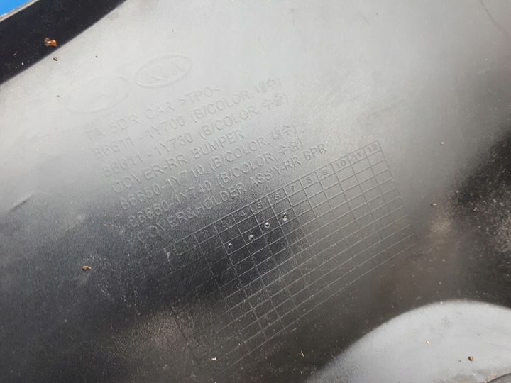 фото №9, Kia picanto 2015-2017 15-17 бампер задній