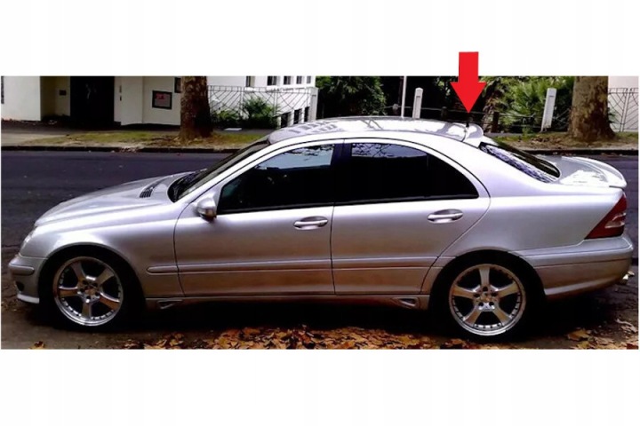 фото №7, Спойлер do mercedes c class w203 2001-2007 na стекло abs чёрный лак
