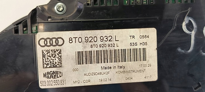 фото №7, Спидометр манометр 8t0920932l audi a5