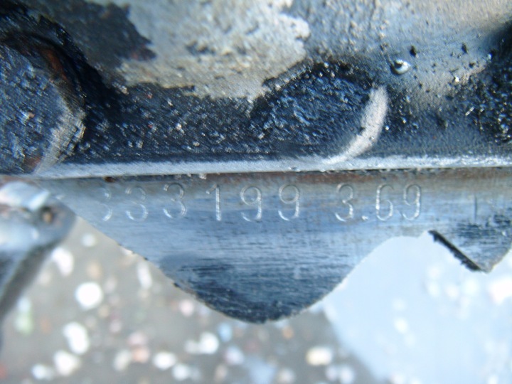 фото №9, Mercedes w123 75- 2.3 автомат мост дифференциал заднее зад 1153513208 3.69