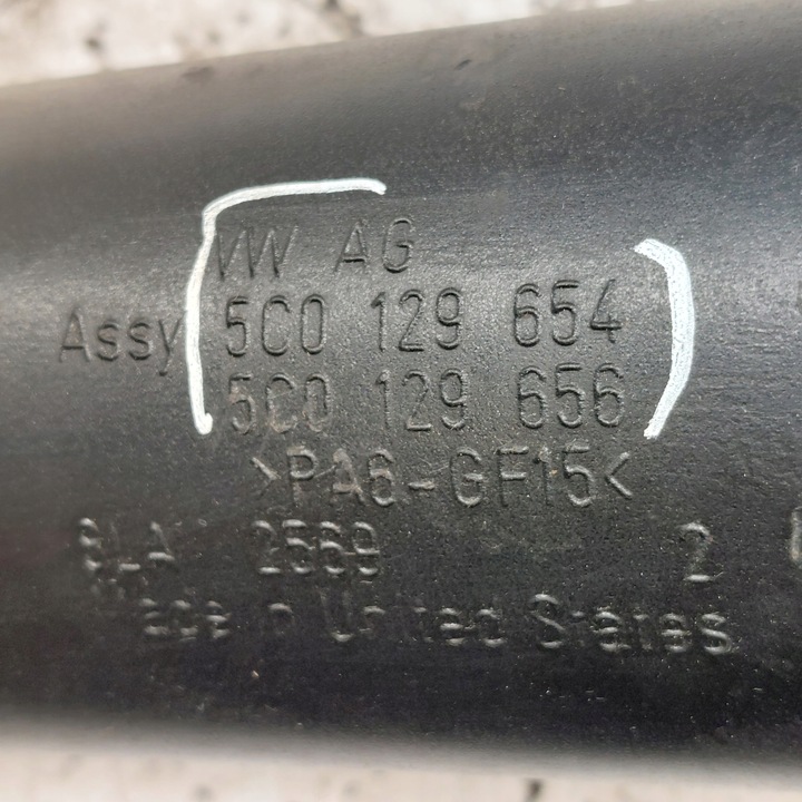 фото №11, Volkswagen new beetle 2,0 труба шланг шланг інтеркулер 5c0129654 5c0129656