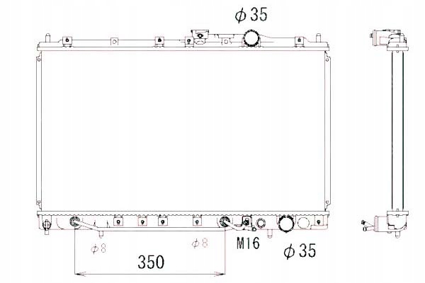 фото №2, Радіаторів двигуна nrf mb660567 mb890506 mt2078 116