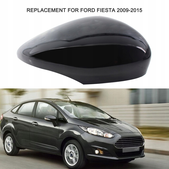 фото №5, Блиск чорний заглушка дзеркало do ford fiesta 2009-2015 права 1594546
