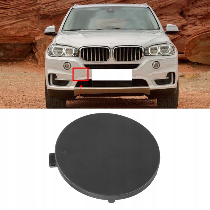 фото №10, Заглушка фаркоп буксировочный передней бампера 51117378591 заменитель