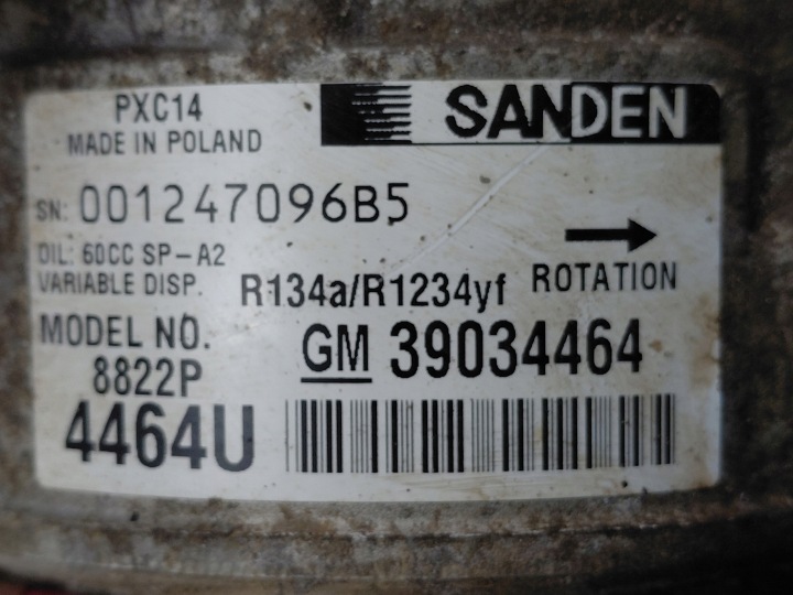 фото №7, Opel astra k v 1.6 cdti компрессор кондиционера 39034464
