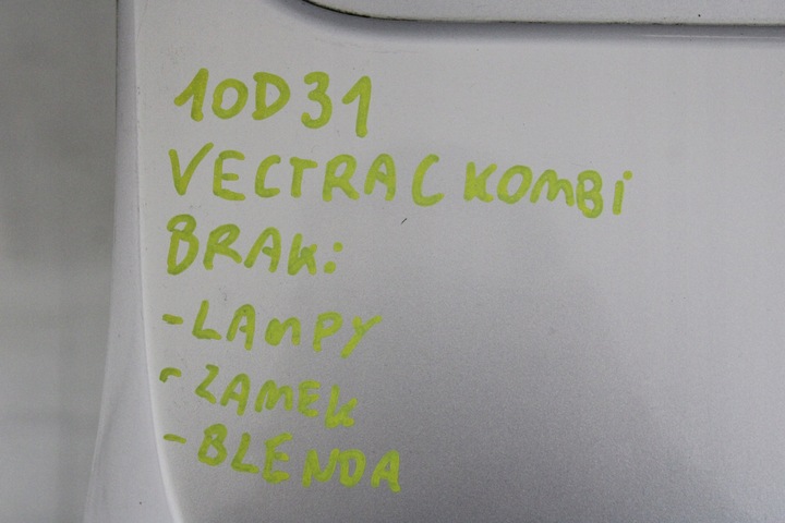 фото №12, Opel vectra c рестайлинг универсал 05r- крышка багажника зад задняя + спойлер z157