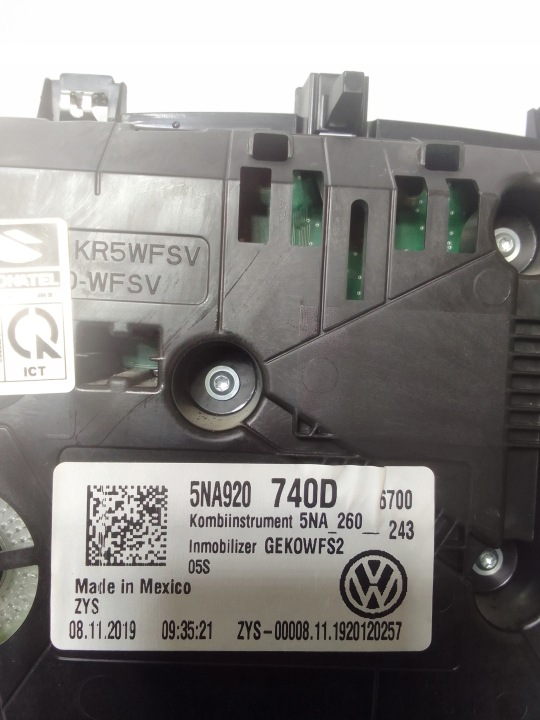фото №9, Vw tiguan ii 16- панель приборов 5na920740d usa