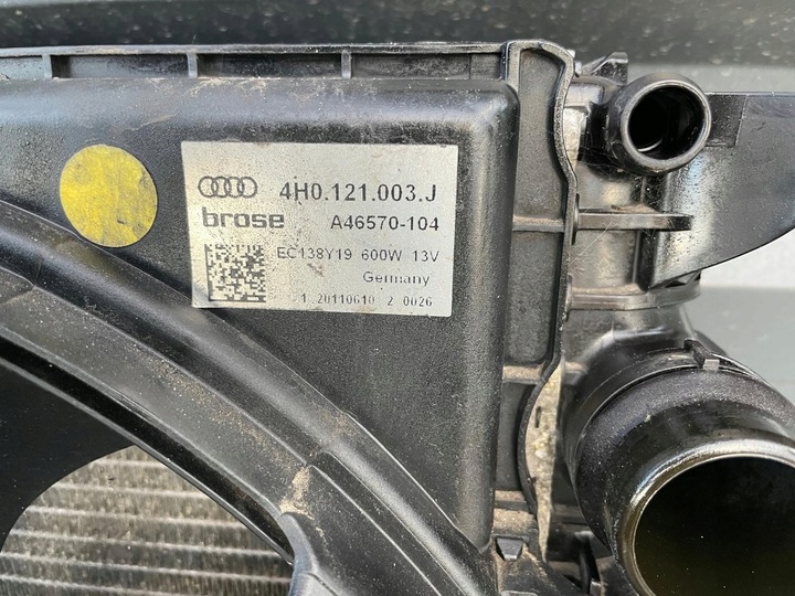 фото №6, Audi a8 d4 4.2 tdi вентиляторы радиатор 4h0121003j 4h0959455p 4h0959455q