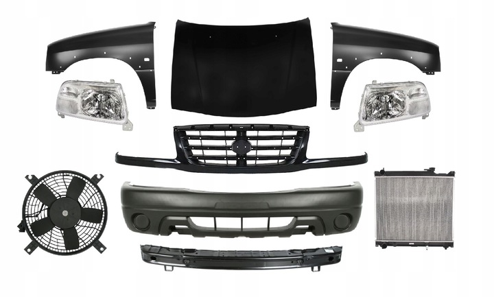 фото №1, Grand vitara 01-06 перед капот бампер крило