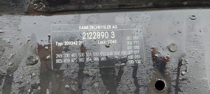 фото №6, Бампер перед mercedes clk w209 lak:c040 2098850025