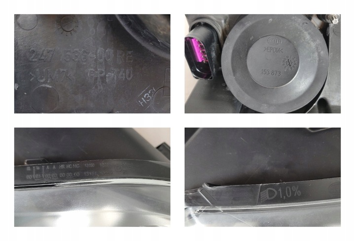 фото №16, Лампа права звичайна vw golf plus 5m1 2009-2012