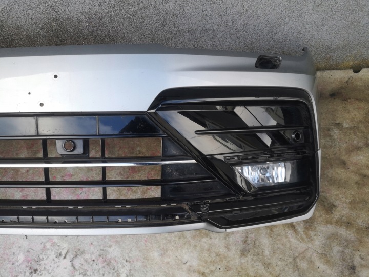 фото №12, Vw tiguan 2 ii 5n 5na r line 16-20 2016-2020 бампер передній колір срібний