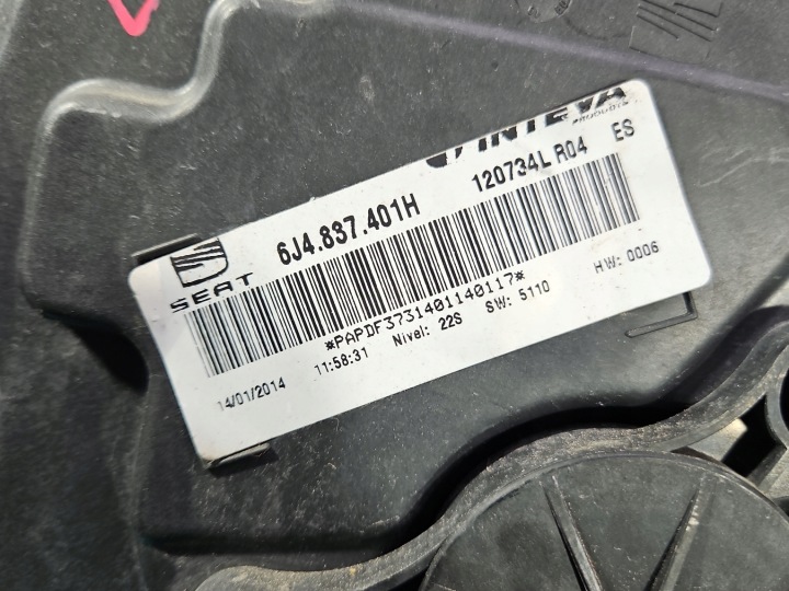 фото №8, Подъемник левые перед seat ibiza iv 6j 6r0959801aj 5d hb 14 pin