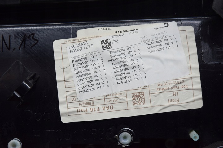 фото №10, Оббивка двері ліва перед боковина двері bmw x6 f16