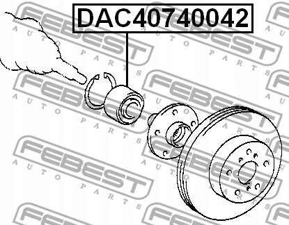фото №14, Підшипник ступиці передні toyota avensis azt25 2003.