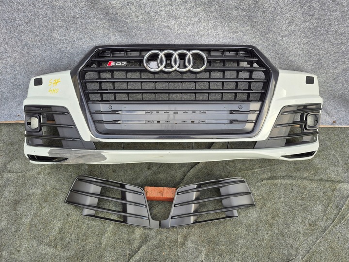 фото №1, Audi sq7 q7 4m0 4m s-line бампер перед чёрный 4x pdc