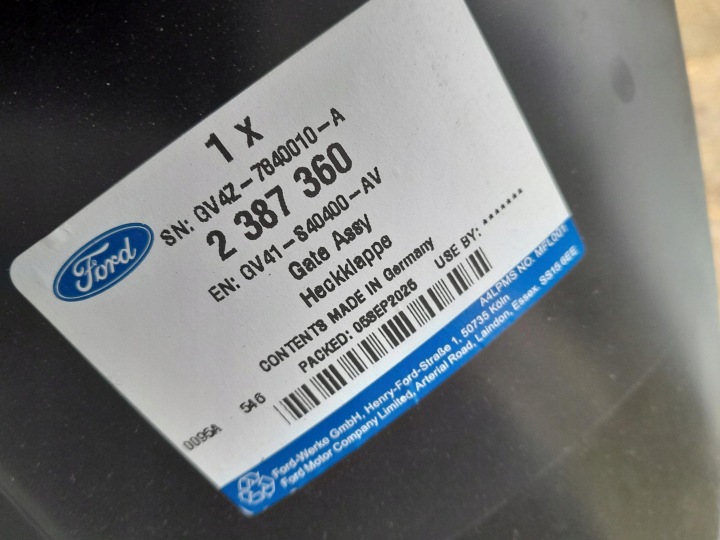 фото №8, Ford kuga mk2 рестайлінг 16- кришка багажника зад задня оригінал