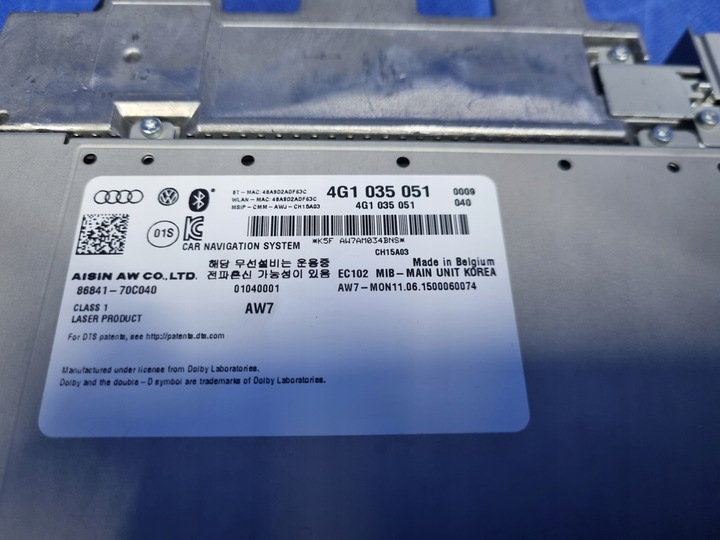 фото №8, Audi a6 c7 модуль mmi мультимедіа зчитувач навігації оригінал 4g1035051