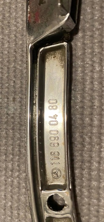 фото №7, Mercedes-benz s w116 1976 планка багажника левая