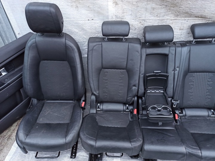фото №9, Discovery sport l550 диван сиденья комплект кожа чёрная подогрев салон