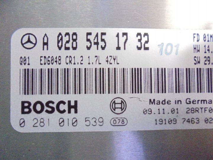 фото №5, Vaneo w414 комп'ютер a0285451732 1,7cdi 0281010539