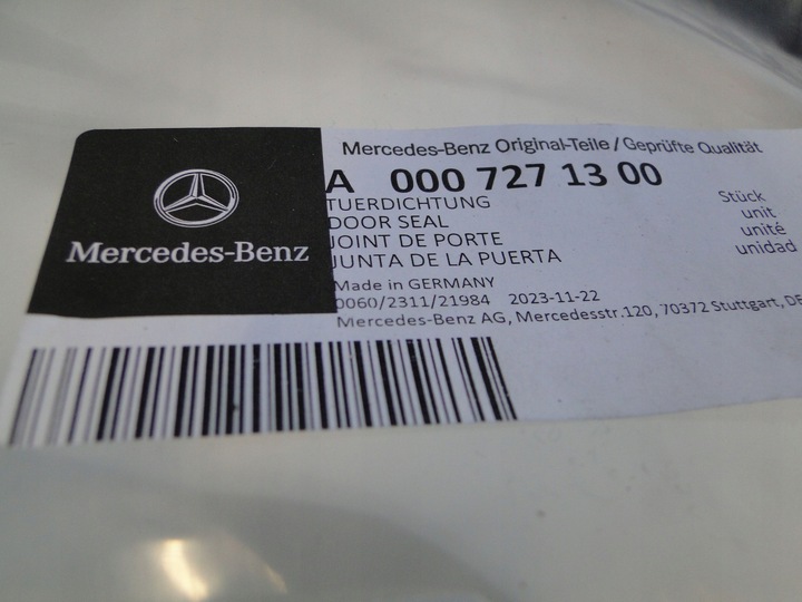 фото №5, Mercedes gle gls 167 glc 254 177 e 214 s 222 прокладка дверь передние задние