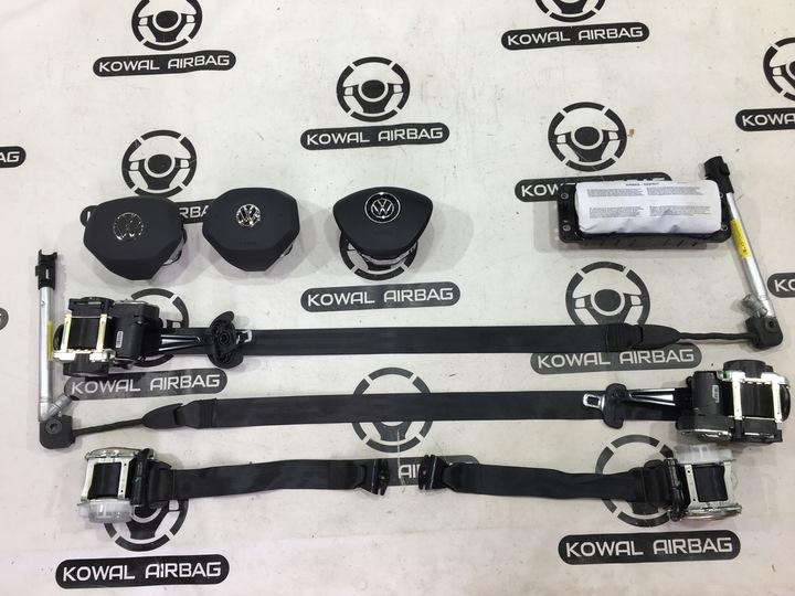фото №7, Vw polo рестайлинг 2g0 панель консоль подушка безопасности подушки ремни оригинал демонтаж
