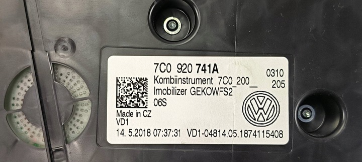 фото №6, Спидометр манометр 7c0920741a volkswagen crafter ii 7c