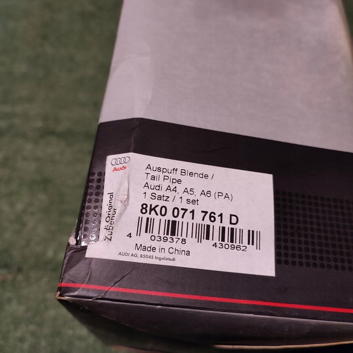 фото №7, Спортивні наконечники вихлоп алюмінієві audi двигун труба