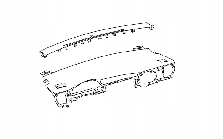фото №1, Auris ii 15-18 панель роздавальна капот полиця
