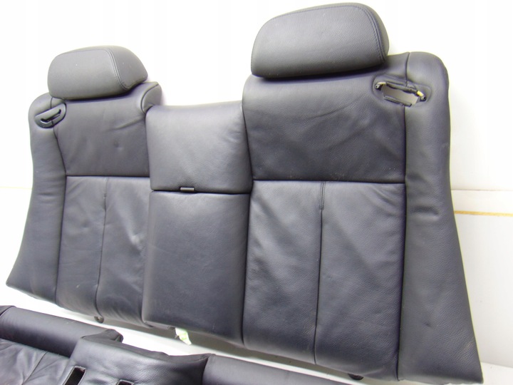 фото №14, Сидіння водія пасажира комплект зад чорна шкіра bmw e63