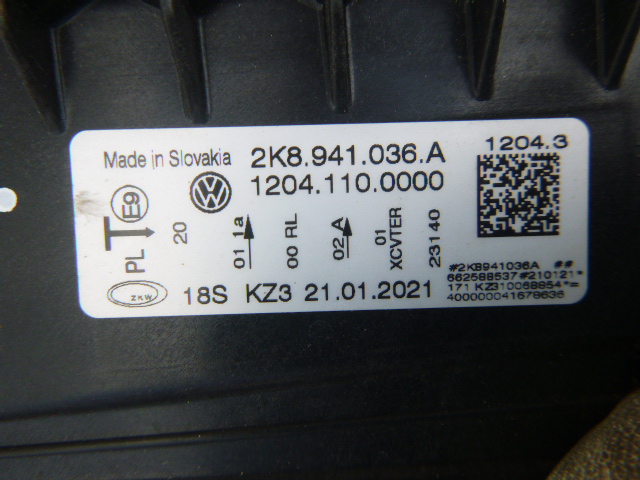 фото №6, Vw caddy 2k7 2k8 лампа права повний led 2020-