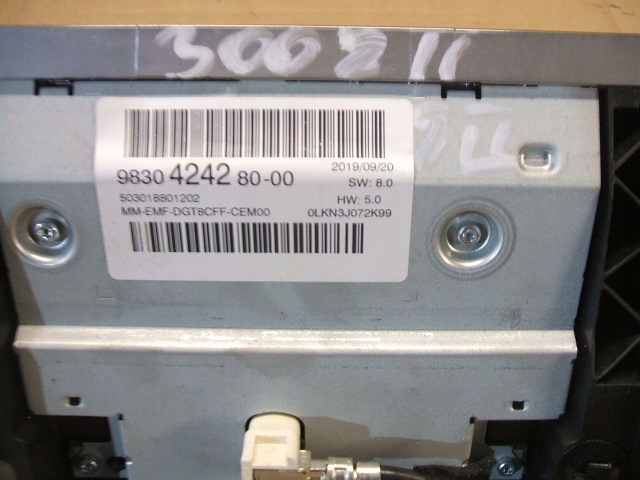 фото №13, Peugeot 3008 ii 5008 магнитола магнитола навигация continental 9820469280 9830424280