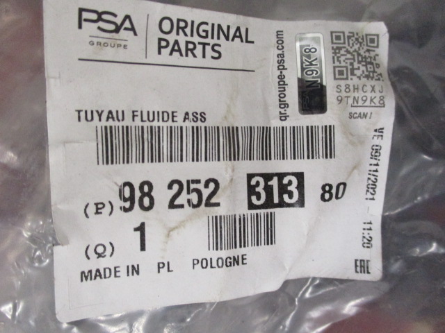 фото №10, Citroen c3 1.6 шланг кондиціонера 9825231380