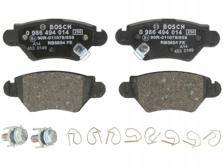 фото №15, Тормозные колодки тормозные bosch 0986494014 23258.16.9