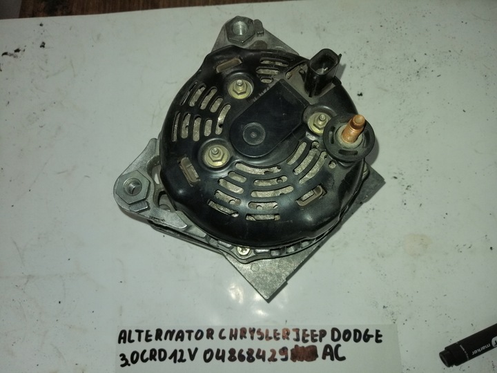 фото №3, Генератор chrysler jeep dodge 3.0 crd 12v 04868429ag