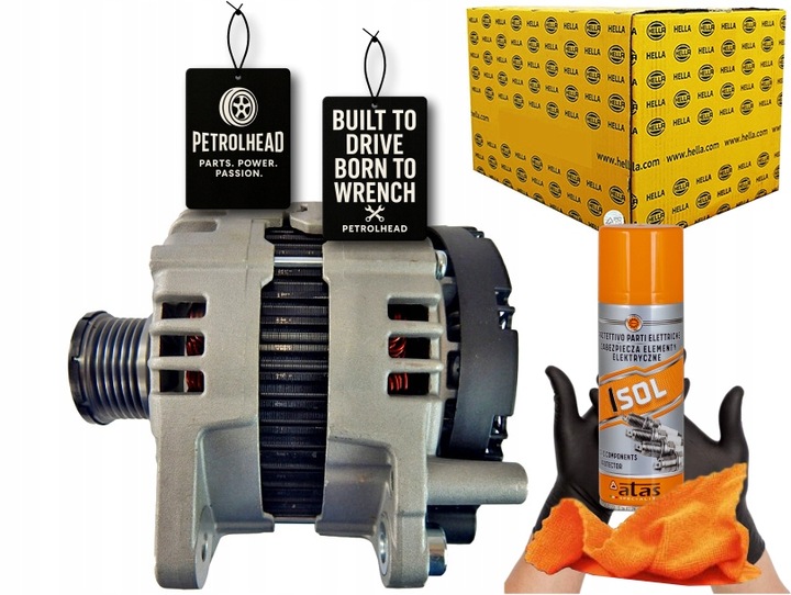 фото №1, Генератор 8el 012 430-371 hella hella #petrolhead pro+ kit4