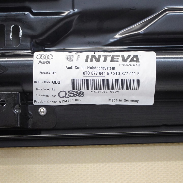 фото №13, Audi a5 8t механизм люк крыша раздвижной ролета beż 8t0877049