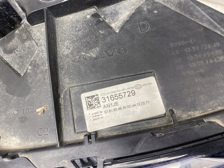 фото №8, Volvo v90 фара права перед полный led 31655729