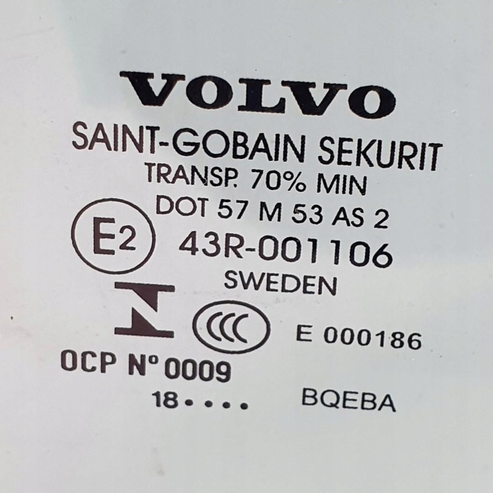 фото №3, Скло двері праві перед volvo xc90 ii